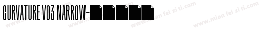 Curvature v03 Narrow字体转换